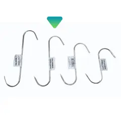 TIGERBEE - Ganchos en forma de s de acero inoxidable de 18 cm