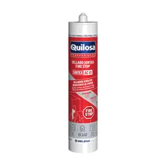 QUILOSA - Sellador acrílico de juntas AC 41 Fire Stop 300 ml Gris Perla