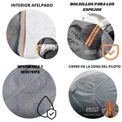 SMART COVER - COBERTOR IMPERMEABLE CAMIONETA DFSK 560 - GRIS