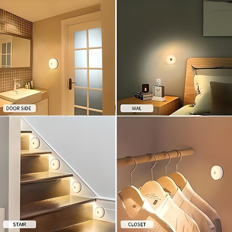 FOCO LÁMPARA LED CON SENSOR INTELIGENTE RECARGABLE PORTÁTIL