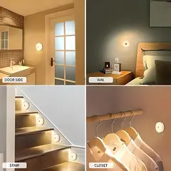 GENERICO - FOCO LÁMPARA LED CON SENSOR INTELIGENTE RECARGABLE PORTÁTIL