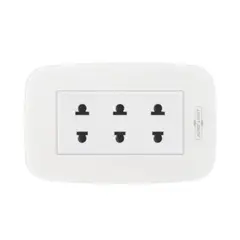 HOME LIGHT - Tomacorriente triple deluxe