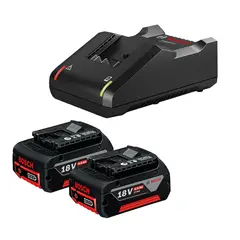 BOSCH - Kit De Baterías + Cargador Profes. 18v 4.0 Amperios