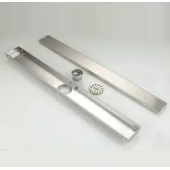 GENERICO - Sumidero Reversible 10x80cm Acero Inoxidable SS304 Alto Transito