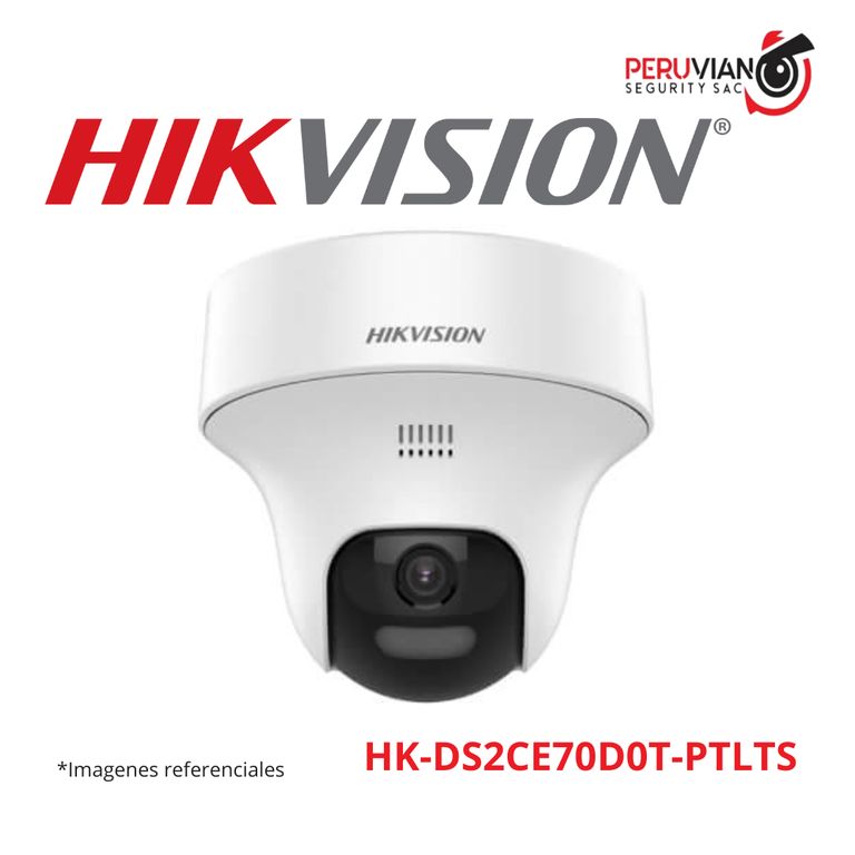 Cámara PT fija con audio bidireccional de 2 MP HK-DS2CE70D0T-PTLTS