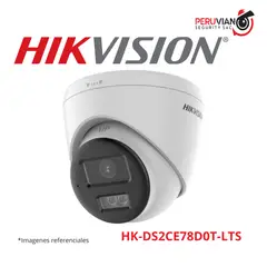 HIKVISION - TURRET 2MP SMART HYBRID LIGHT IR 40M 2.8MM AUDIO 2 VIAS HK-DS2CE78D0T-LTS