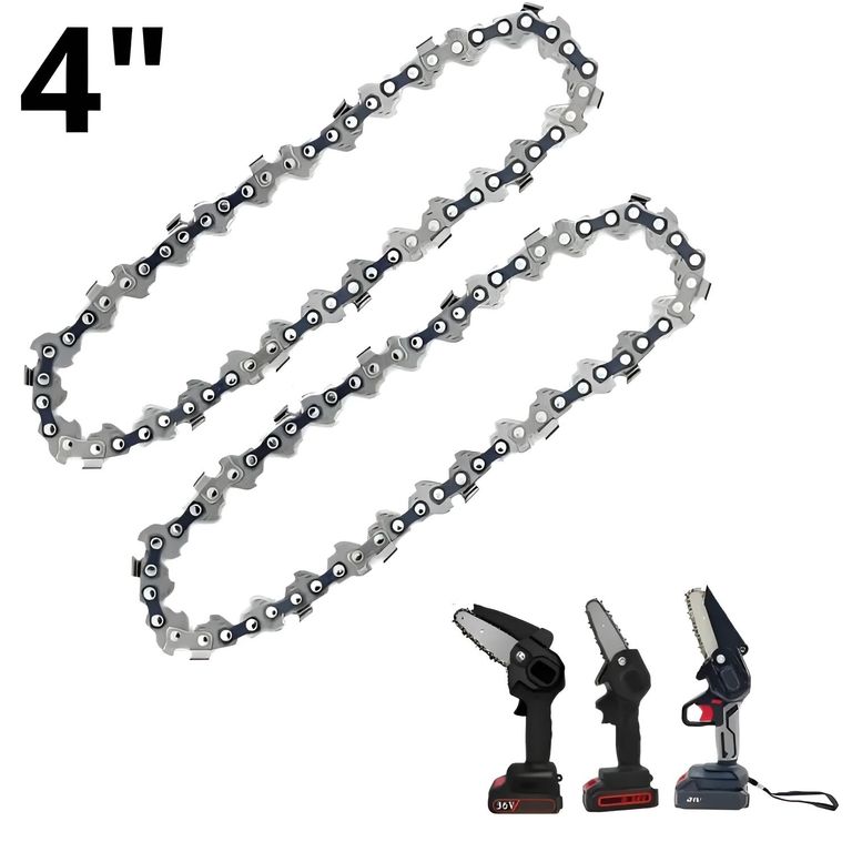 2 CADENAS MINI MOTOSIERRA REPUESTO 4 PULGADAS XTD