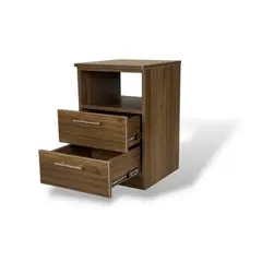 MUEBLES MACRUMO - Velador 2 Cajones Brixton