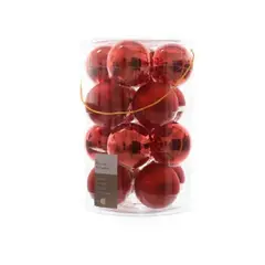 GENERICO - Bolas de Navidad Rosadas 8cm Set x16 esferas