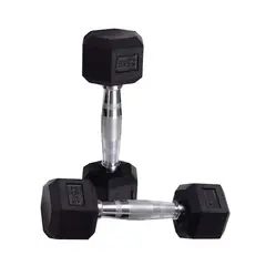 GENERICO - MANCUERNAS HEXAGONAL DE CAUCHO 2.5 kg (PAR)