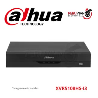 DAHUA - Grabador de vídeo digital WizSense 8 canales XVR5108HS-I3