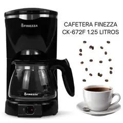 FINEZZA - Cafetera CK-672F 1.25 litros 1000 watts