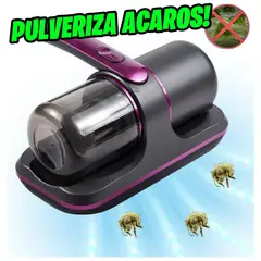 GENERICO - Aspiradora Inalámbrica Anti Ácaros de Mano con Luz UV Portatil