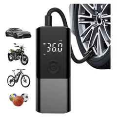 SEISA - Compresor Portátil Inflador De Llantas Auto Moto Pelota 60W
