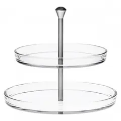 AURORA - SET DE BANDEJAS X 02 PALLADIO REDONDO 2 NIVELES