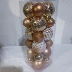 GENERICO - Bolas de Navidad bronze 6cm y 4 cmx 24 Und