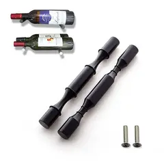MEGIMPERU - Soporte de Aluminio para Vino Dale a tu Vinoteca un Toque Elegante