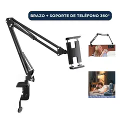 SEISA - Soporte para Celular y Tablet 18 cm Sujetador Brazo Flexible ML-E4