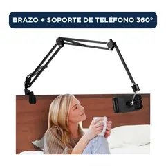 SEISA - Soporte de Tablet Celular para Dormitorio o Muebles Plegable Giratorio