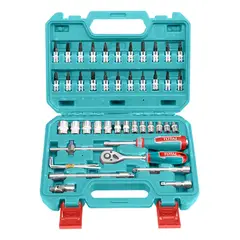 TOTAL - Juego de 46 herramientas mixtas ¼"