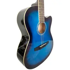 CALIFORNIA - - Guitarra Acústica con Alma Funda - Azul