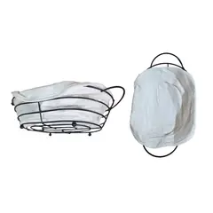 GENERICO - Panera Ovalada de Metal con tela