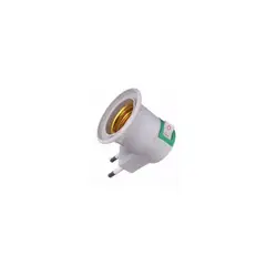 GENERICO - SOCKET ENCHUFE CON INTERRUPTOR PARA FOCOS CON ROSCA E27