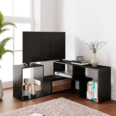 VILLA HOGAR - Mueble para TV negro Checo -