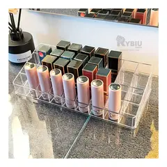 RYBIU IMPORT - Organizador de Acrilico para 36 Labiales en Transparente