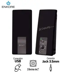 ENKORE - Parlante 2.0 Partner - ENK S305 Para pc