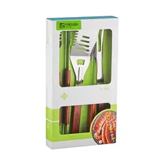 FACUSA - SET DE UTENSILIOS X 04 BBQ