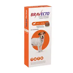 BRAVECTO - ANTIPULGAS 250MG PARA PERRO 4.5 A 10 KG - 1 TAB