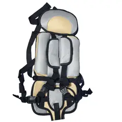 GENERICO - Silla para Carro Bebe Seguridad Cinturón Asiento cremaygris