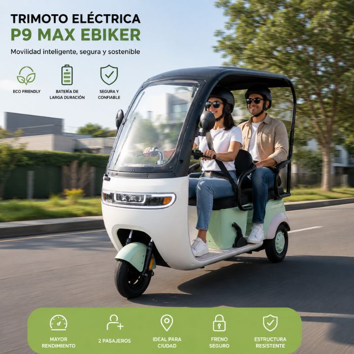 TRIMOTO ELECTRICA P9 MAX EBIKER
