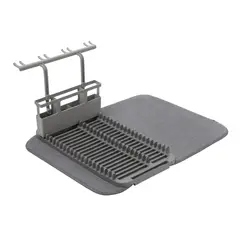 UMBRA - Rack Grande para Escurrir con Tapete Color Gris Modelo UDry