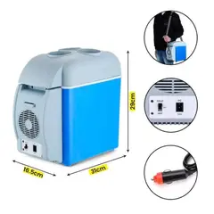 GENERICO - Cooler Congelador y Calentador para Auto de 7.5 L