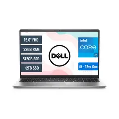 DELL - Laptop Inspiron 3520 Intel Core i5 1235U 32GB RAM 512GB SSD y 2TB SSD 15.6 FHD FreeDOS