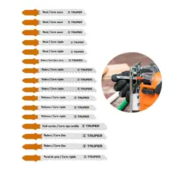 TRUPER - HOJA DE SIERRA PARA SIERRA CALADORA ZANCO T 16 PIEZAS