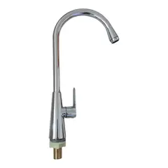APACHE - Grifo Llave Mesada solo agua fría cuello de cisne Apache Luxury Cromado Brillante
