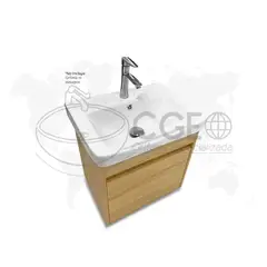 XM - LAVATORIO DE LOZA CON CAJON YTAC5036-74