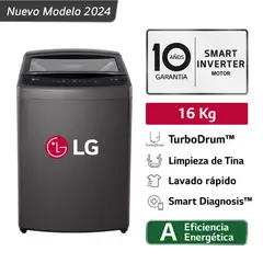 LG - LAVADORA LG TURBODRUM CARGA SUPERIOR 16KG WT16BVTB - NEGRO.