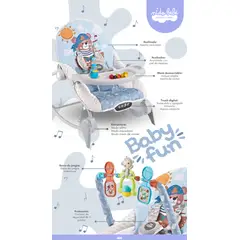 CAM - Mecedora de Bebe Multifuncion Musical Celeste