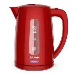 PRIMA - Hervidor Electrico de 1.7 litros de 1850 watts Prima- Rojo