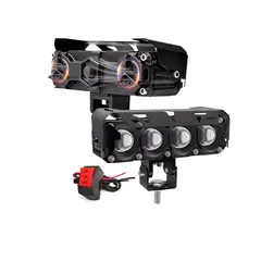 GENERICO - Par Luz Neblineros Led 4x4 Dual Moto Auto Con Ventilador