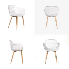 GRUPO CB - Silla con Apoyabrazos Modelo Trina Pack x4
