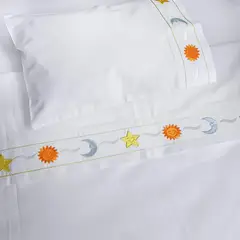 MORFEOHOME - Sábanas Cuna 100% Algodón Peruano - Día y Noche