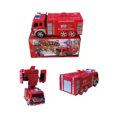 GENERICO - CARRITO DE BOMBEROS CONVERTIBLE CON LUCES Y SONIDO