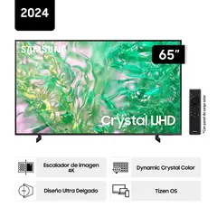 SAMSUNG - Televisor 65 UHD Crystal 4K Tizen OS Smart TV UN65DU8000