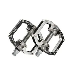 ROCKBROS - Pedal negro de aluminio 2010-12
