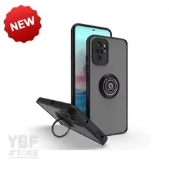 GENERICO - Case Ahumado con Anillo Negro para Honor X8B
